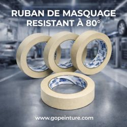 Ruban de masquage résistant à 80°
