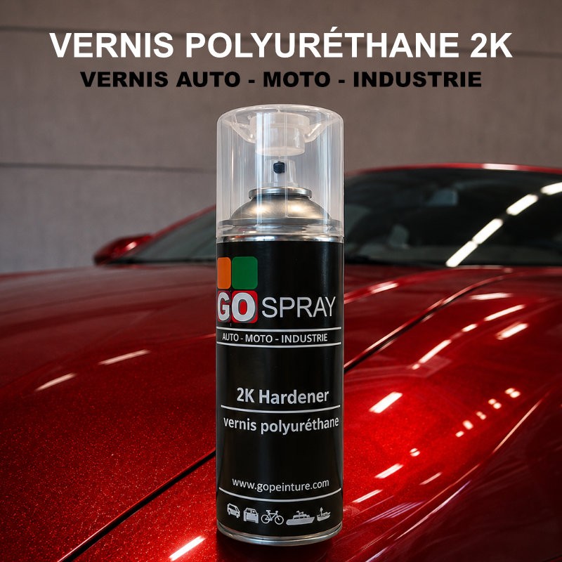 Vernis 2k en bombe avec durcisseur GOPEINTURE
