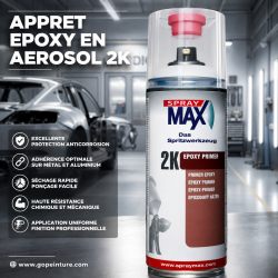 Apprêt époxy bicomposant en aérosol de 400 ml