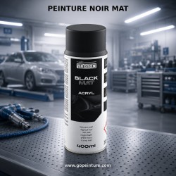 Peinture noire mate en aérosol GOPEINTURE