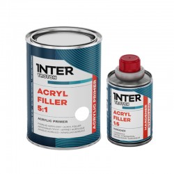 Pack de 3 L d'apprêt garnissant blanc avec durcisseur, spécial carrosserie GOPEINTURE