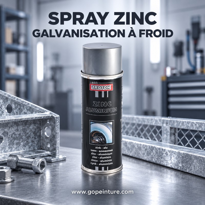 Spray zinc galvanisation à froid GOPEINTURE