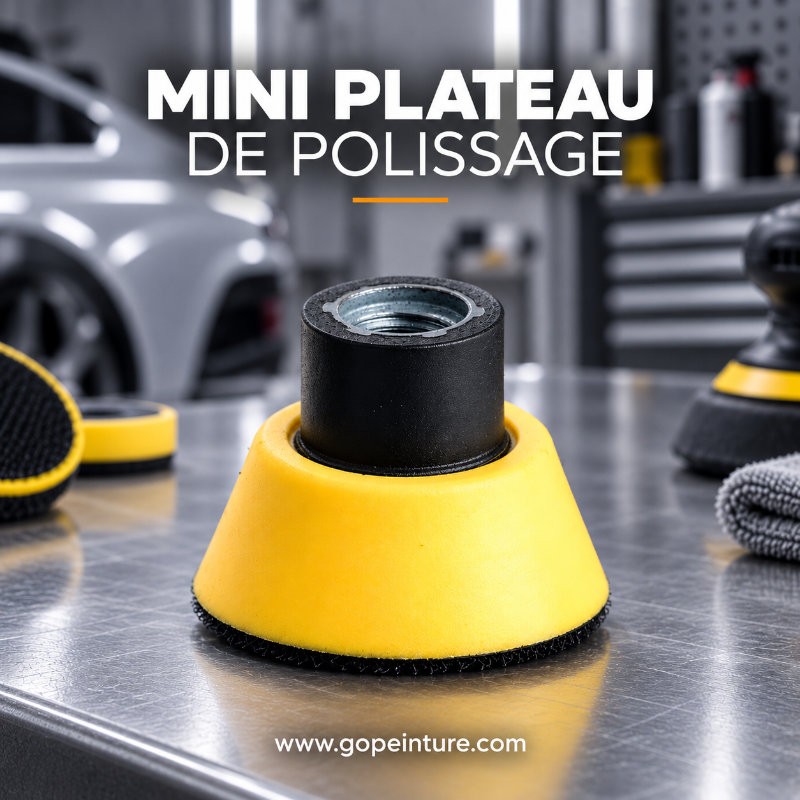 Mini plateau de polissage spécial rénovation phares GOPEINTURE