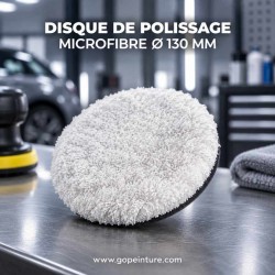 Disque de polissage microfibre avec éponge velcro GOPEINTURE
