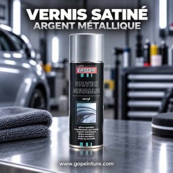 Vernis satiné argenté métallique GOPEINTURE