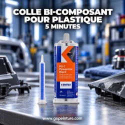 Colle Kemfix bi-composant pour plastique séchage 5 minutes GOPEINTURE