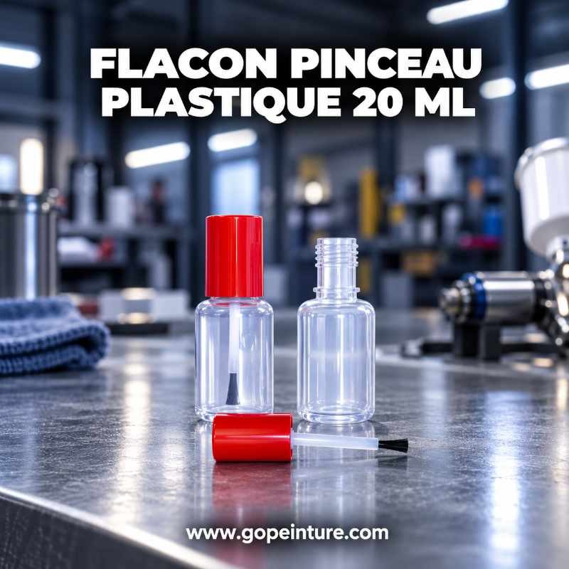 Flacon 20 ml avec pinceau intégré GOPEINTURE